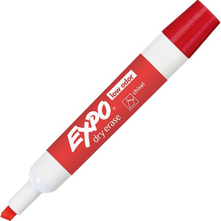 DYMO Expo 2 Chisel Marker Red 12 Pack 80002